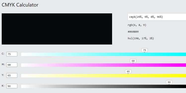 How to Print Without Black Ink 3 rich-black-color-in-color-mixer