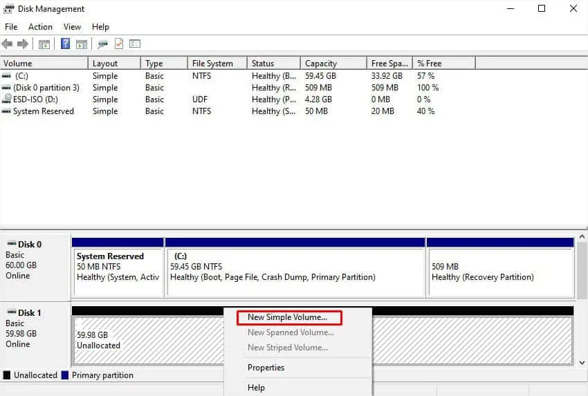 How to Install a Hard Drive? (Step-By-Step Guide) 27 right-click-new-simple-volume
