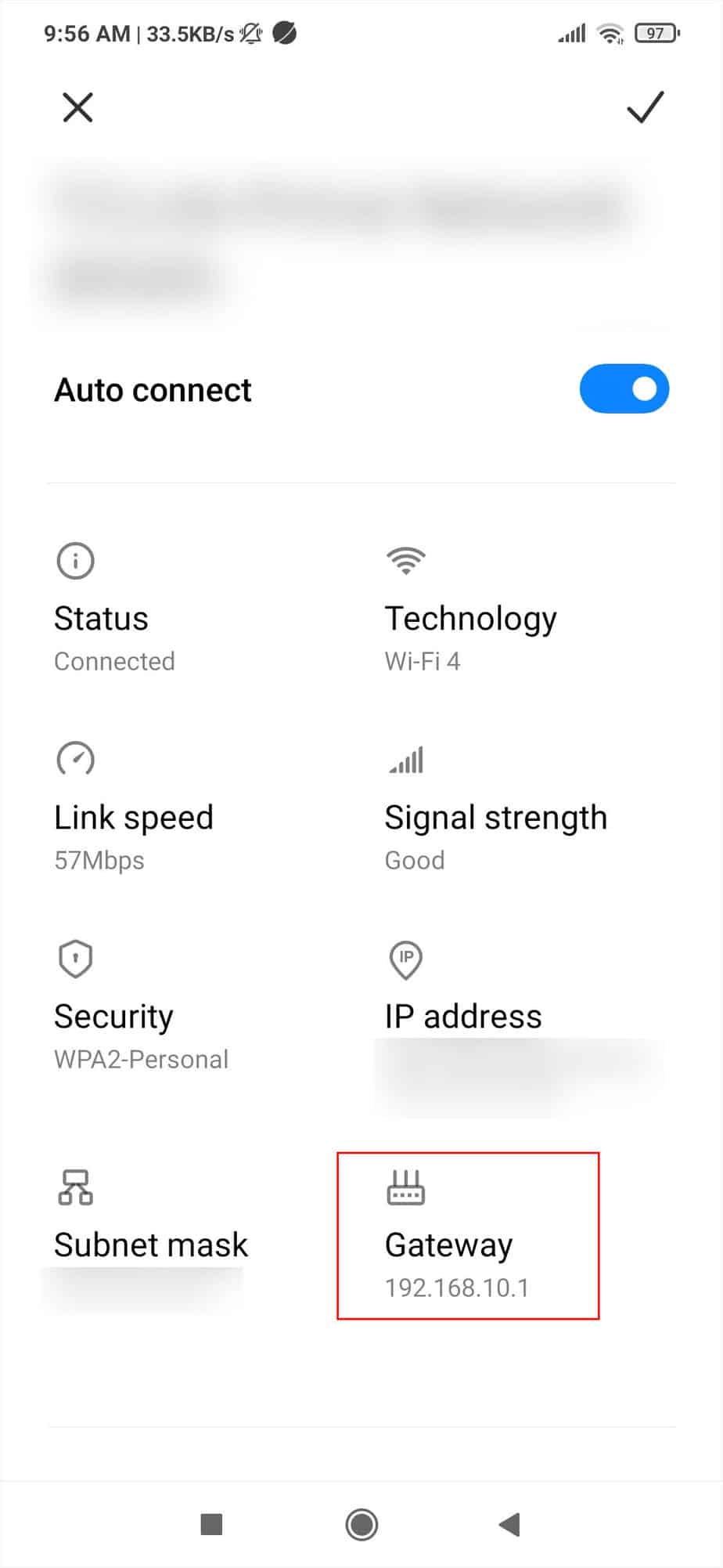 router gateway android