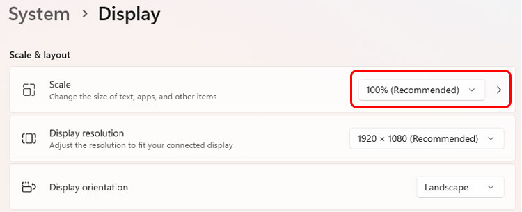 How to Split Screen on Dell Laptop 3 scaling-to-recommended