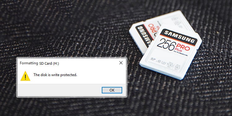 sd card is write protected