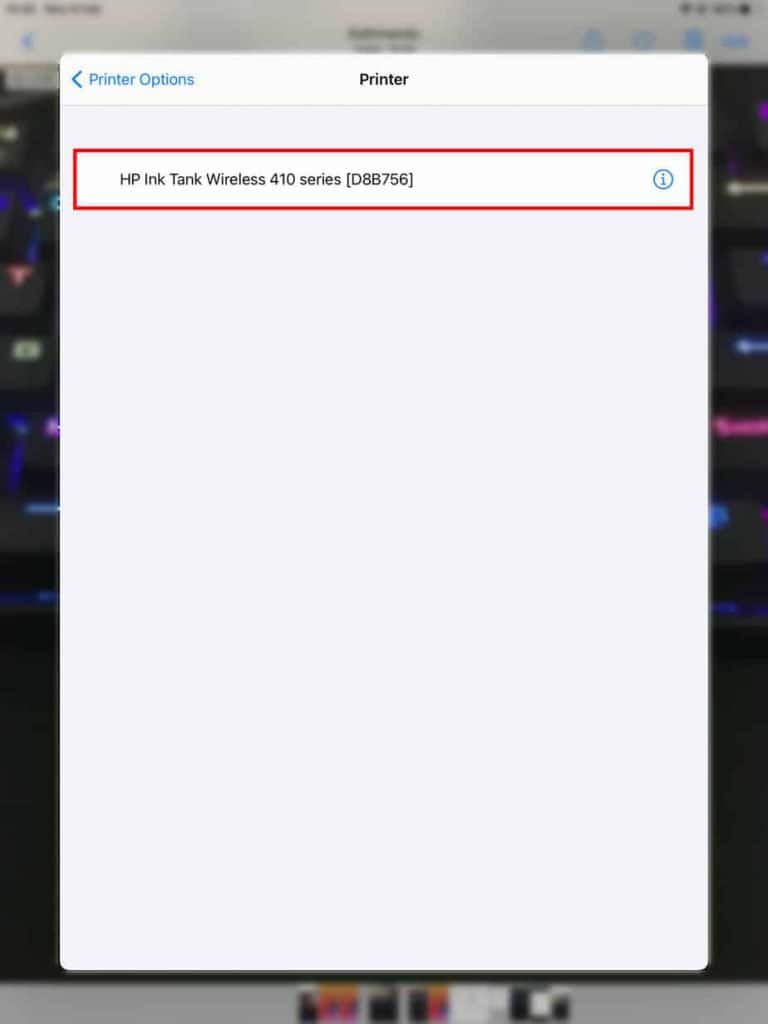 add printer to ipad airprint