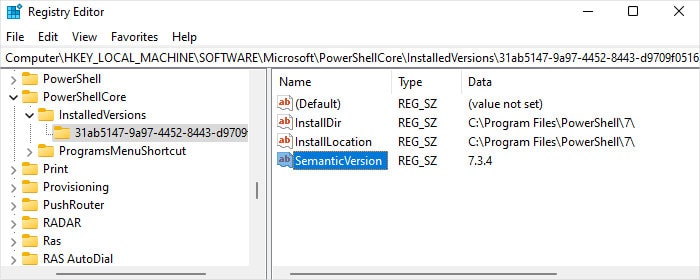 semanticversion-powershell-core-registry