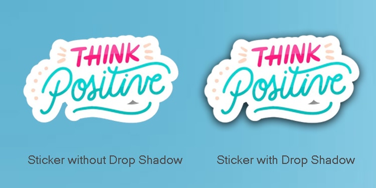 How to Print Stickers at Home (Step-by-Step Guide) 7 sticker-with-and-without-drop-shadow