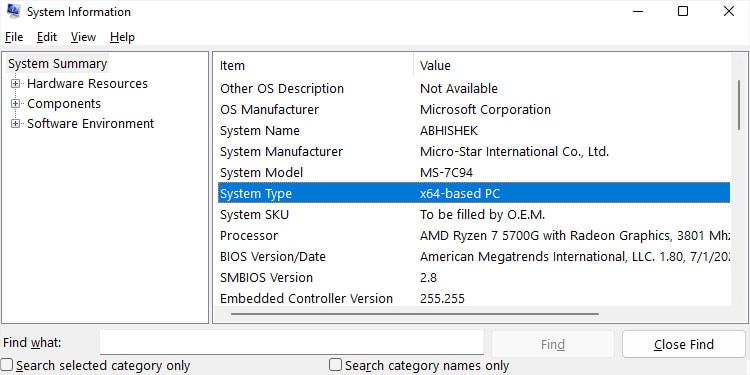 Fix: Side by Side Configuration is Incorrect 6 system-type-system-information-msinfo32