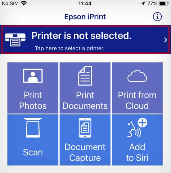 tap-here-to-select-printer-epson