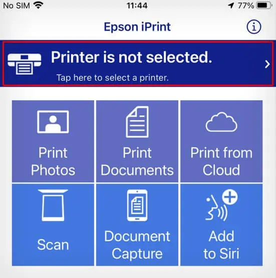 How to Add Printer to iPad 28 tap-here-to-select-printer-epson