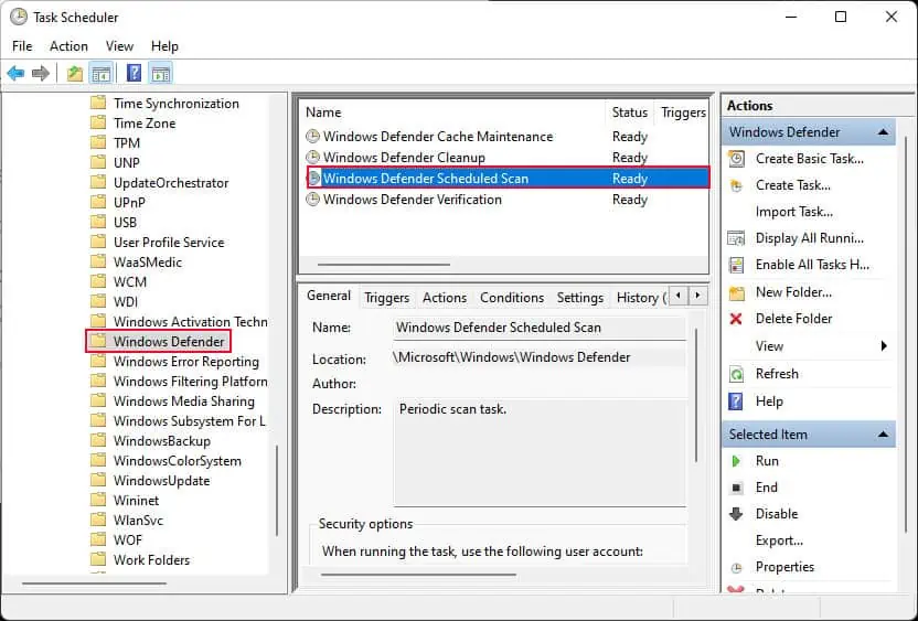 Fix: Antimalware Service Executable High Memory 17 task-scheduled-windows-defender-scan