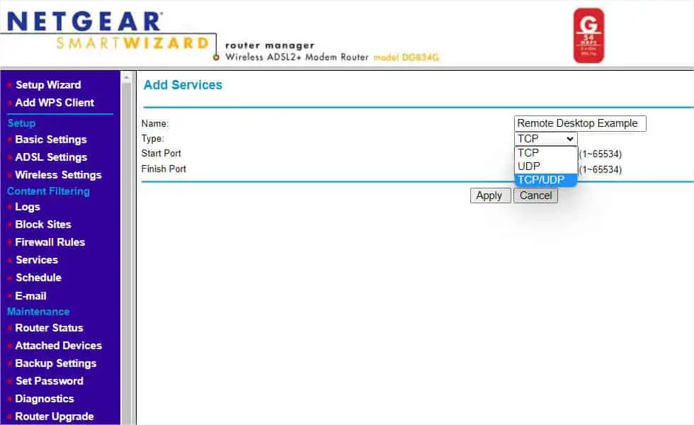 How to Port Forward on Router—Complete Guide 21 tcp-udp-protocol-selection-in-netgear