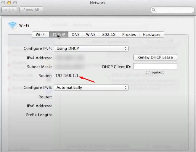 tcpip router ip macos