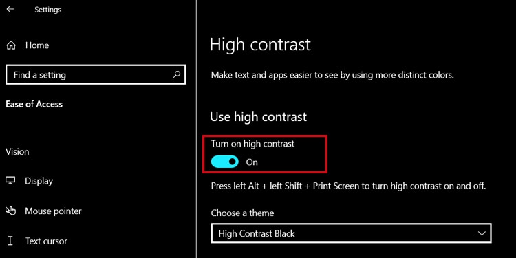 turn-on-high-contrast-windows-10
