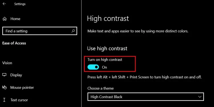 3 Ways to Enable Dark Mode on Notepad 15 turn-on-high-contrast-windows-10