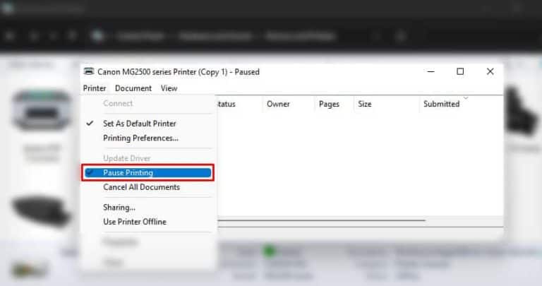 how-to-unpause-printer