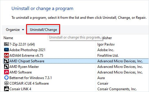 uninstall application memory integrity is off