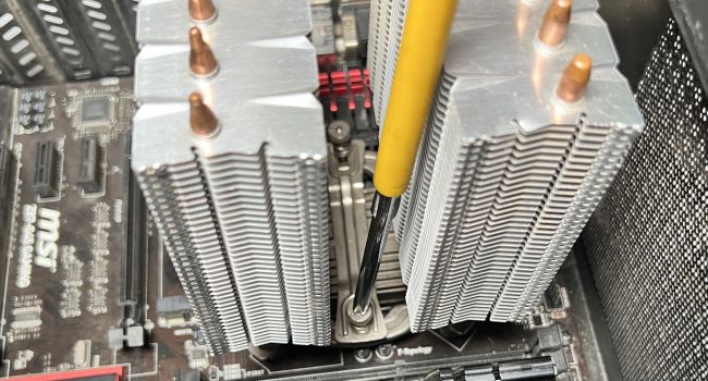 untighten the spring screws