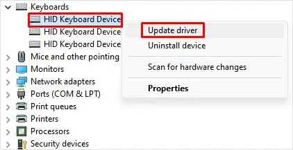 update-keyboard-driver-enter-key-not-working