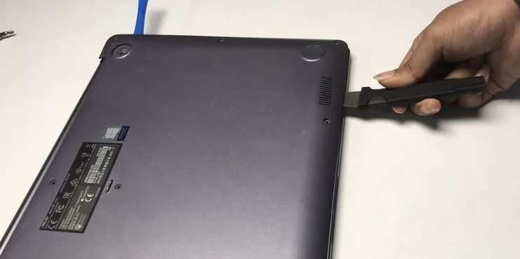 use pry tool to open pc case