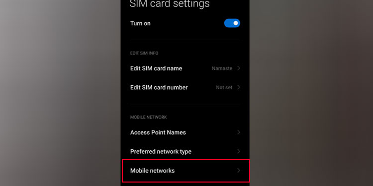 view all mobile network