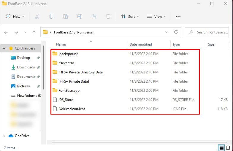 view dmg file content after extract