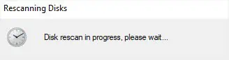 waiting-for-rescanning-disks