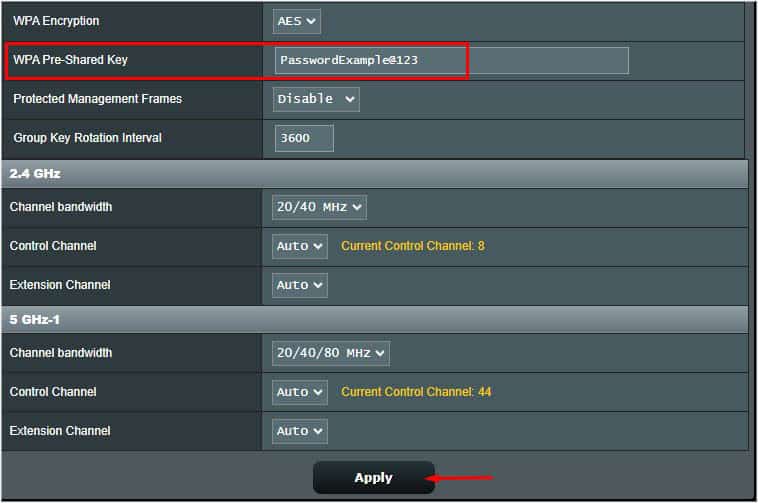 wpa preshared key