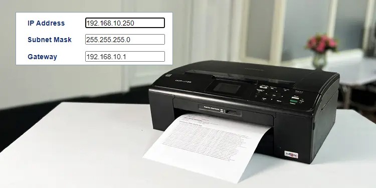 assign ip address to printer