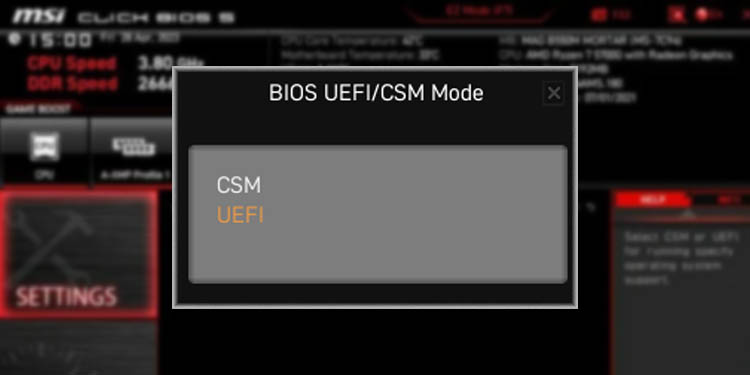 CSM vs UEFI