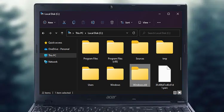 Windows.old Folder