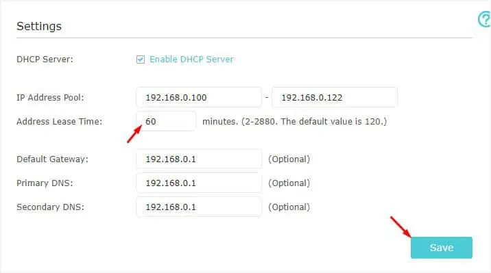 What is DHCP Lease time? Can You Change It? 20 address-lease-time-edit-and-save