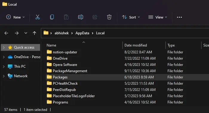 How to Fix Error 0x80070005 18 appdata-local-packages-folder