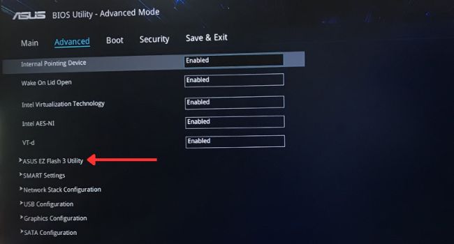 asus ez flash
