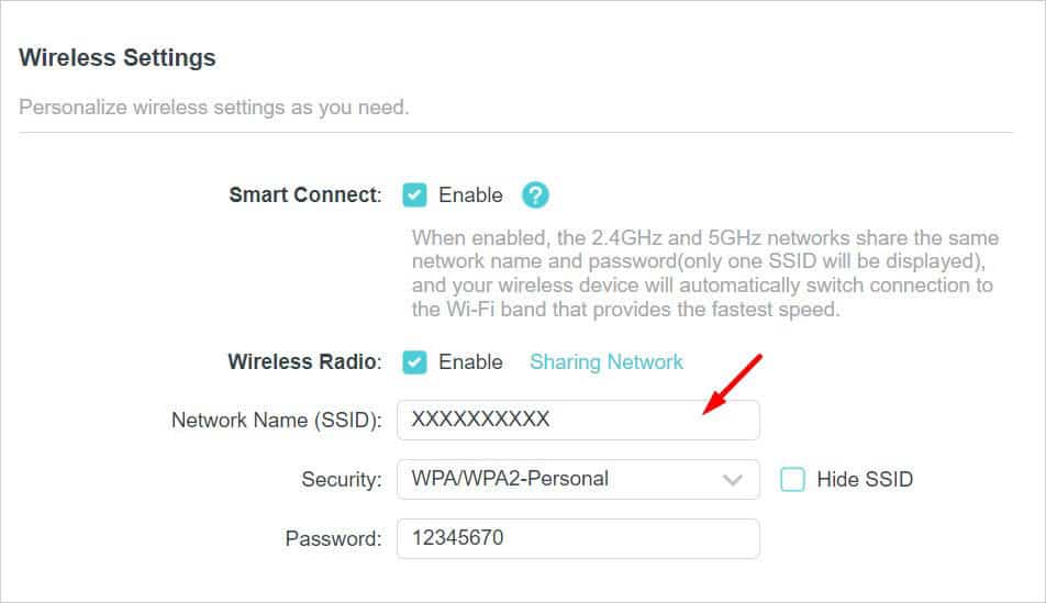 change network name
