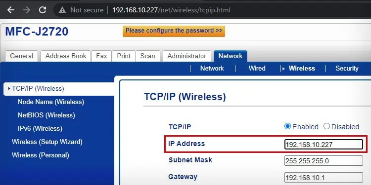 3 Ways to Assign a Static IP Address to a Printer 15 click-ip-address-field