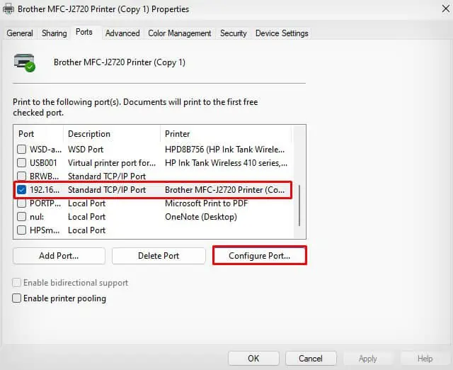 configure-port-of-brother-printer