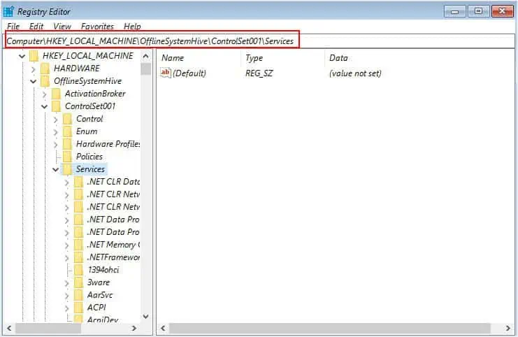 How to Fix Inaccessible Boot Device? 18 Possible Ways 50 controlset001-services
