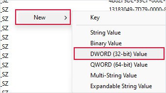 create new dword value multipane overlay