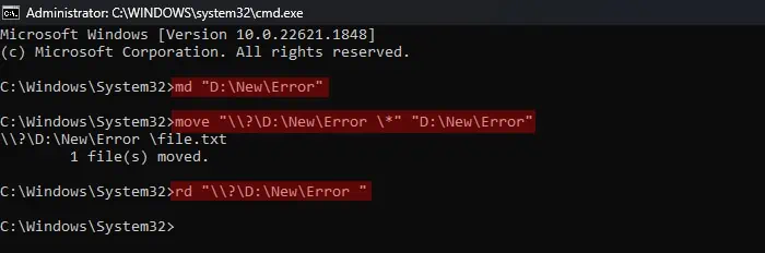 create-new-folder-move-from-folder-with-trailing-space-delete-old-folder-long-device-path-command-prompt