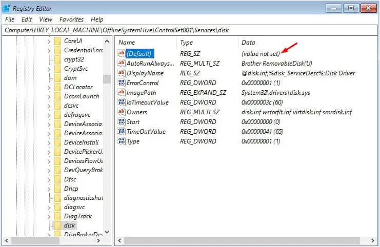 How to Fix Inaccessible Boot Device? 18 Possible Ways 51 default-dword-data-field-for-every-service
