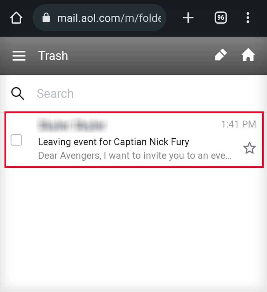 how to retrieve deleted aol mail on iphone