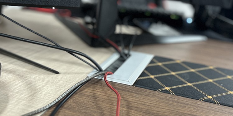 8 Cable Management Tips for Tidiest Setup 9 desk-grommet-for-cable-management