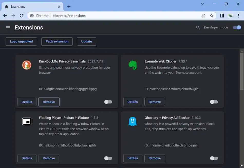 disable-chrome-extensions