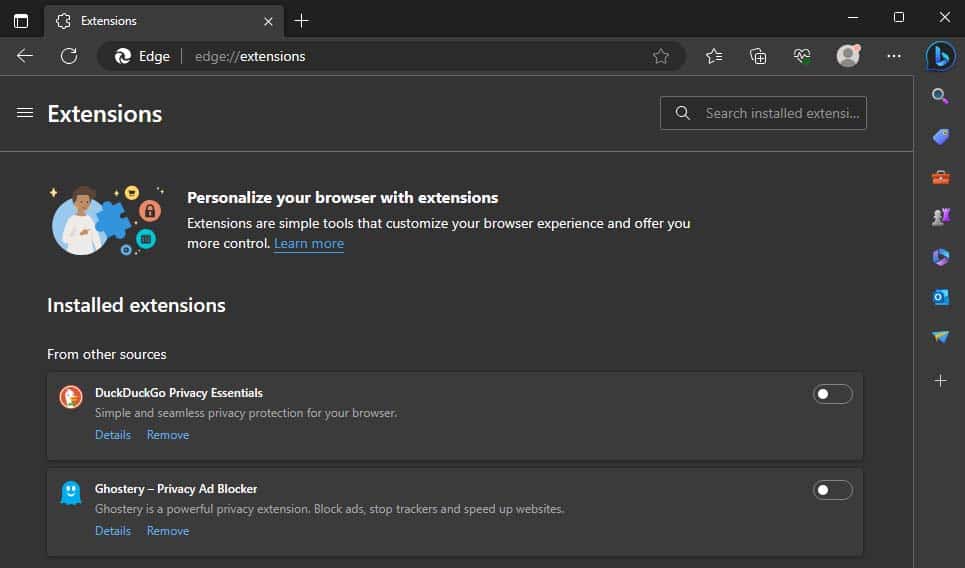disable edge extensions