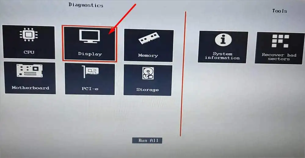 17 Ways to Fix Lenovo Laptop Black Screen 14 display-in-lenovo-diagnostics