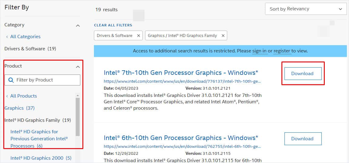 download intel graphics driver