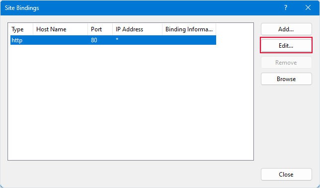 edit port file cannot be accessed
