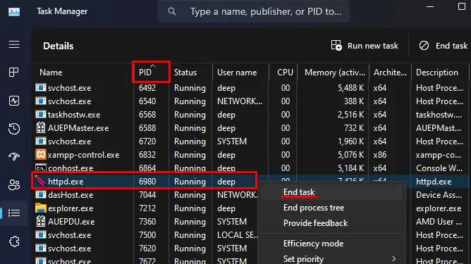 Fix: The Process Cannot Access the File Because It is Being Used by Another Process 15 end-process-using-port-80