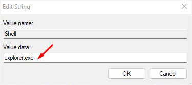 explorer exe edit string