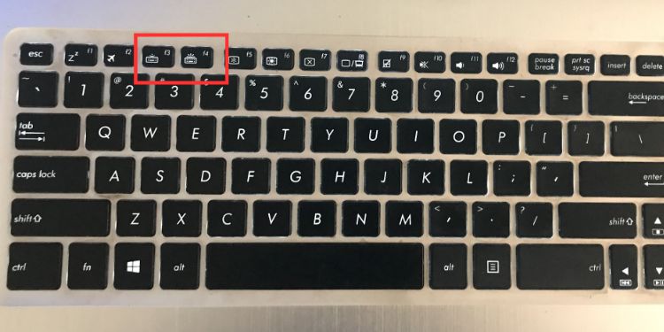 f3 f4 keys to toggle keyboard backlight on asus