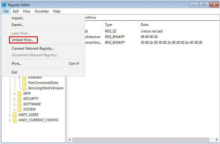 How to Fix Inaccessible Boot Device? 18 Possible Ways 42 file-unload-hive