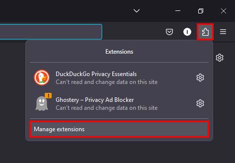 firefox manahe extensions